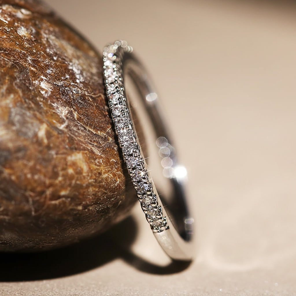 Minimalist Zircon Thin Ring