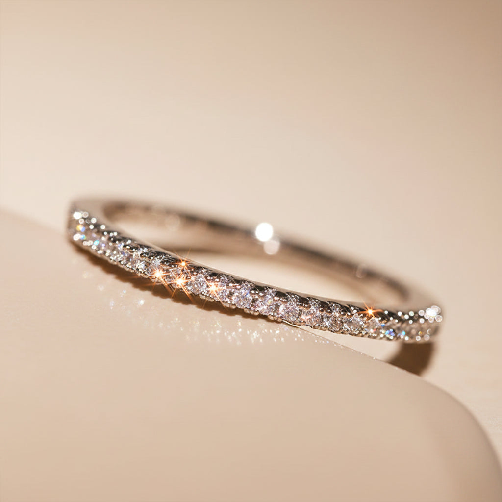 Minimalist Zircon Thin Ring