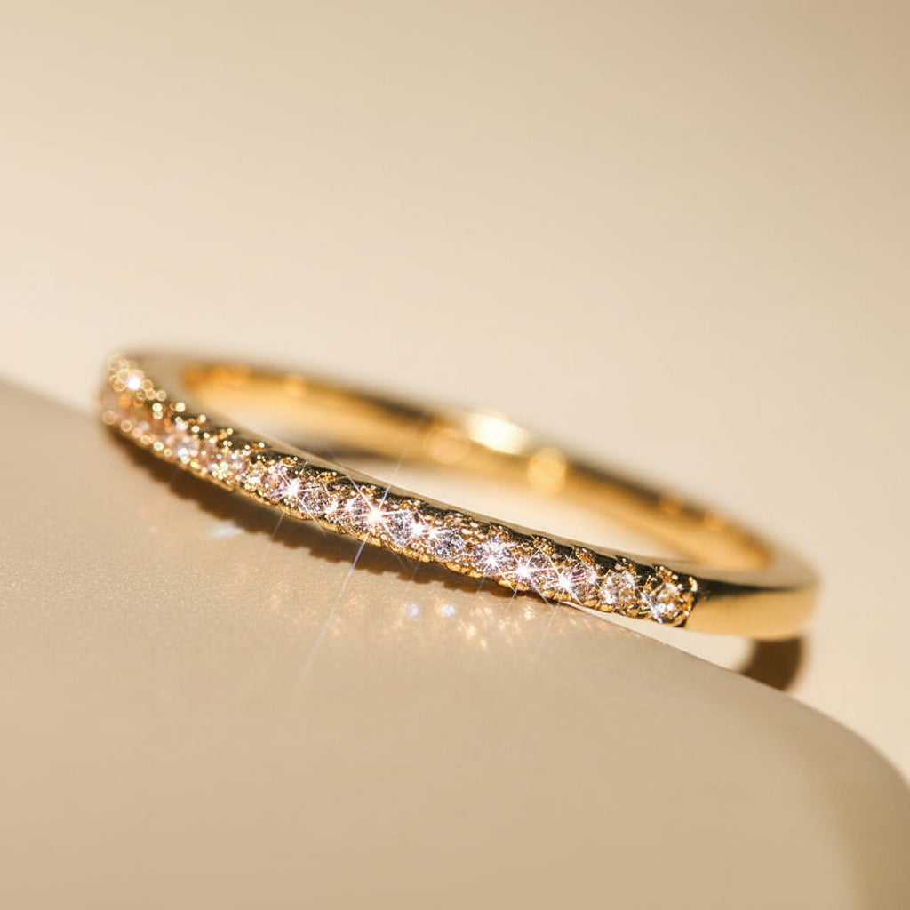 Minimalist Zircon Thin Ring