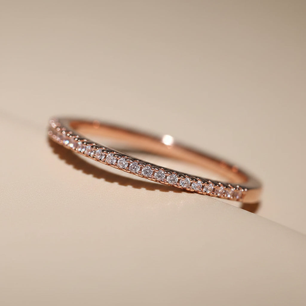 Minimalist Zircon Thin Ring