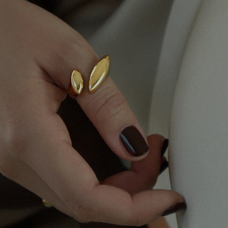 Geometric Statement Rings Set (2pcs)