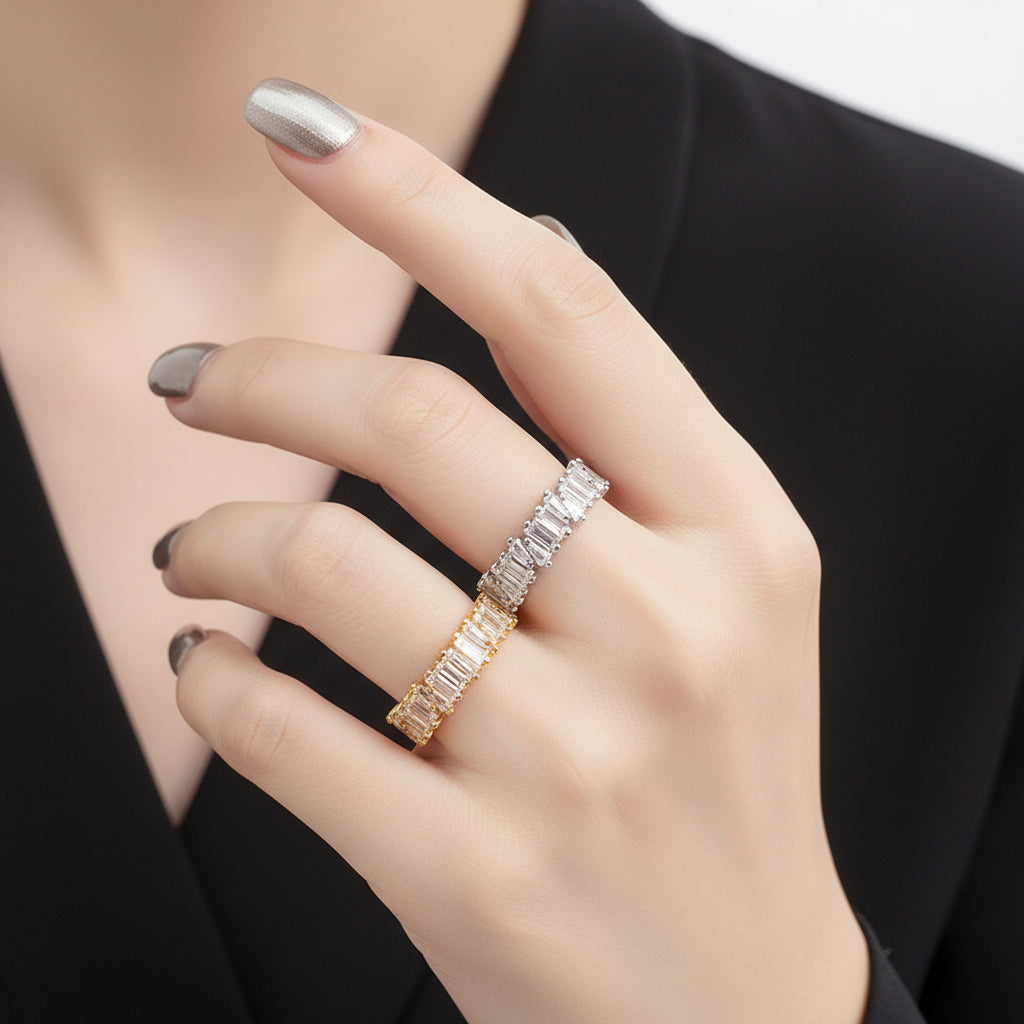 Sparkling Zircon Party Ring