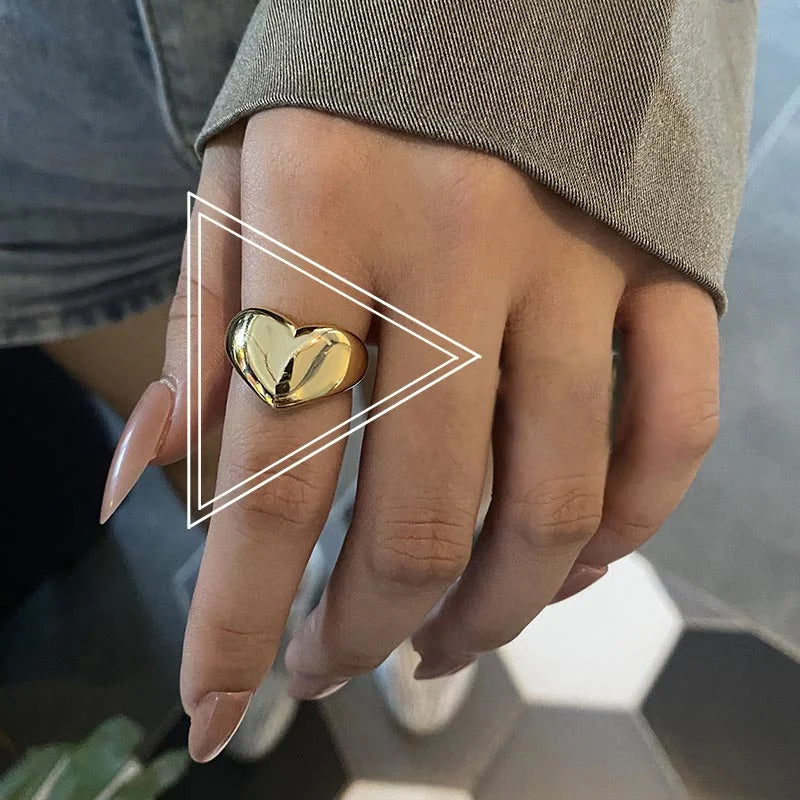 Geometric Statement Rings Set (2pcs)