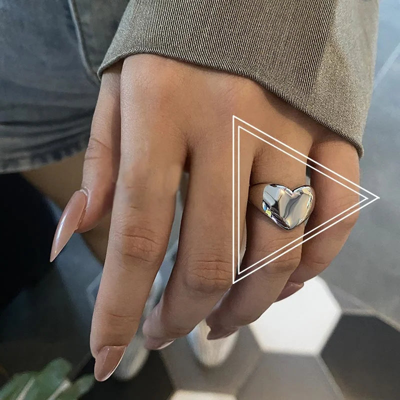 Geometric Statement Rings Set (2pcs)