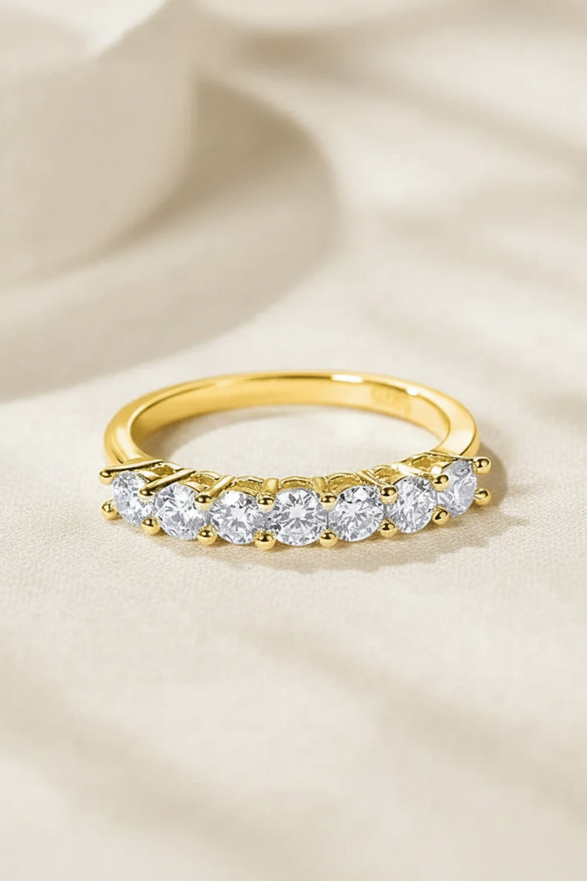 925 Sterling Silver Shiny Zircon Ring