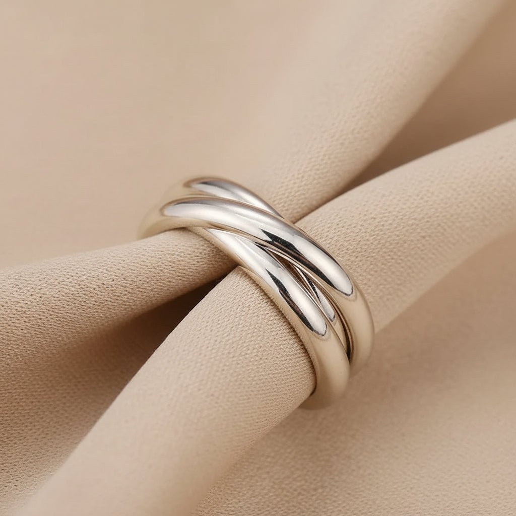 Silver Triple Circle Ring