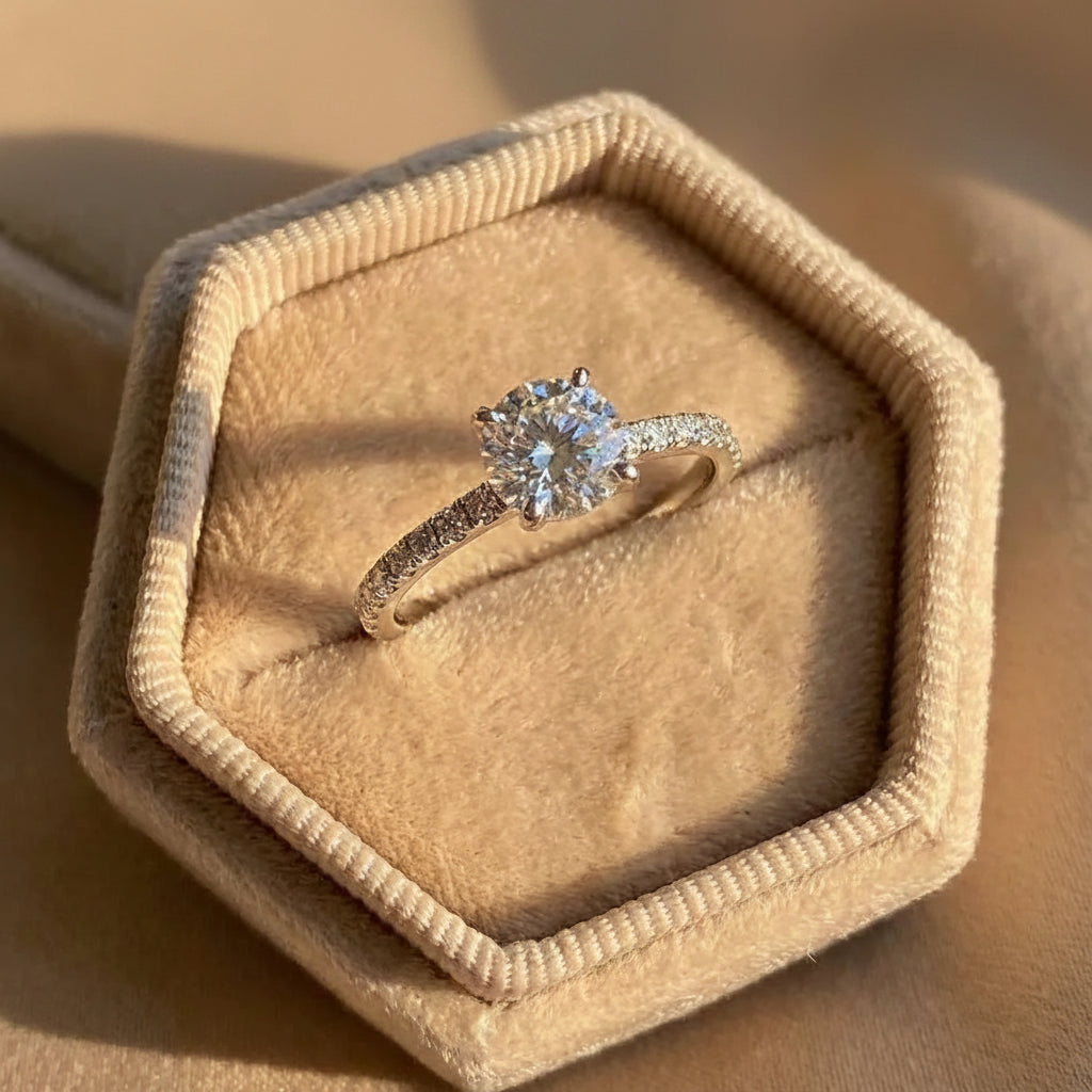 925 Silver Anniversary Zircon Ring