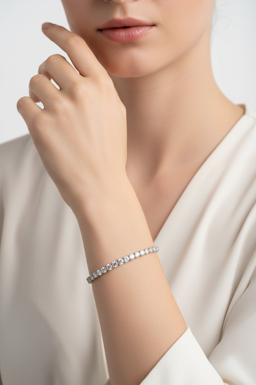 Crystal Zirconia Tennis Bracelet – 4mm