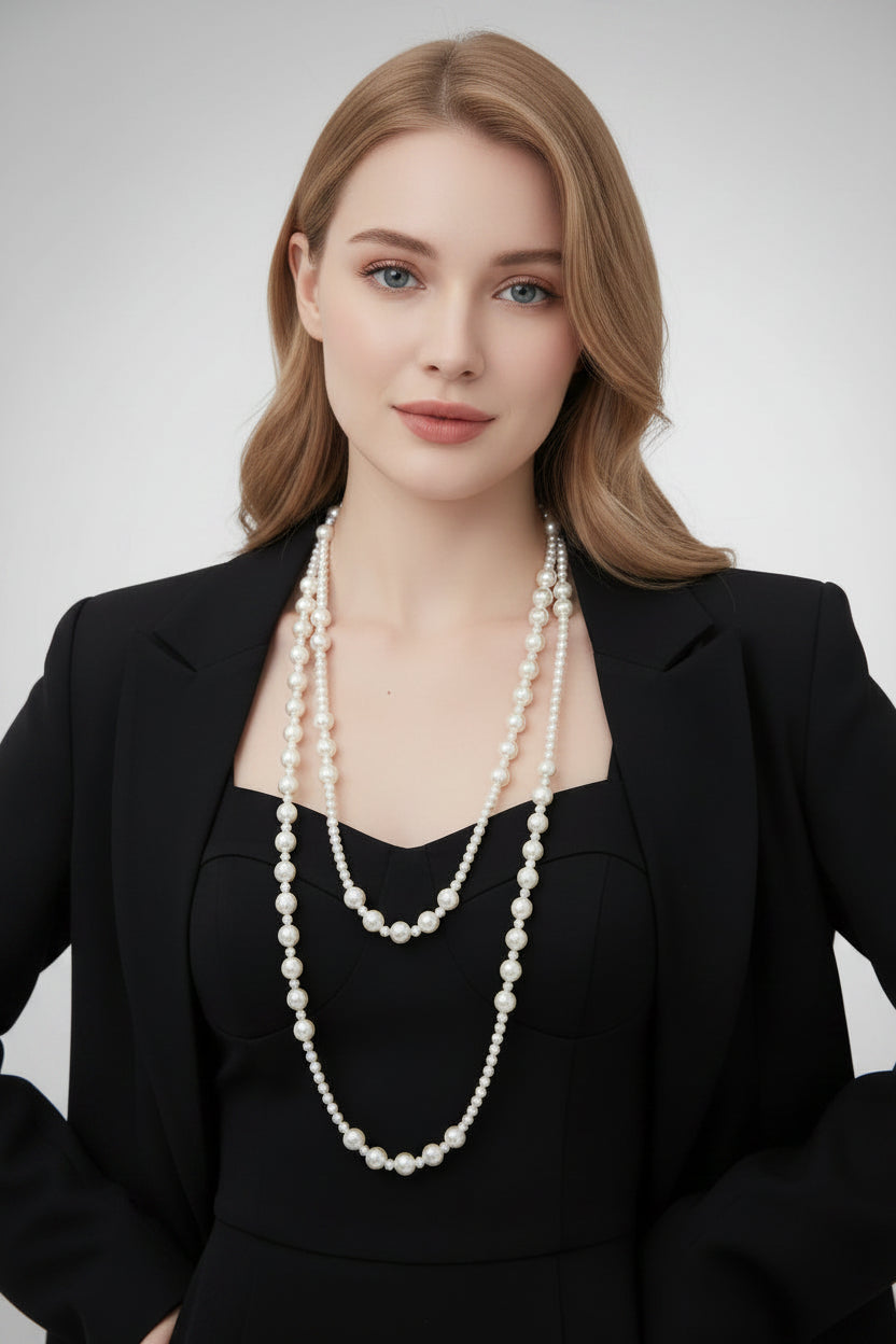 Vintage Multi-Layer Pearl Necklace