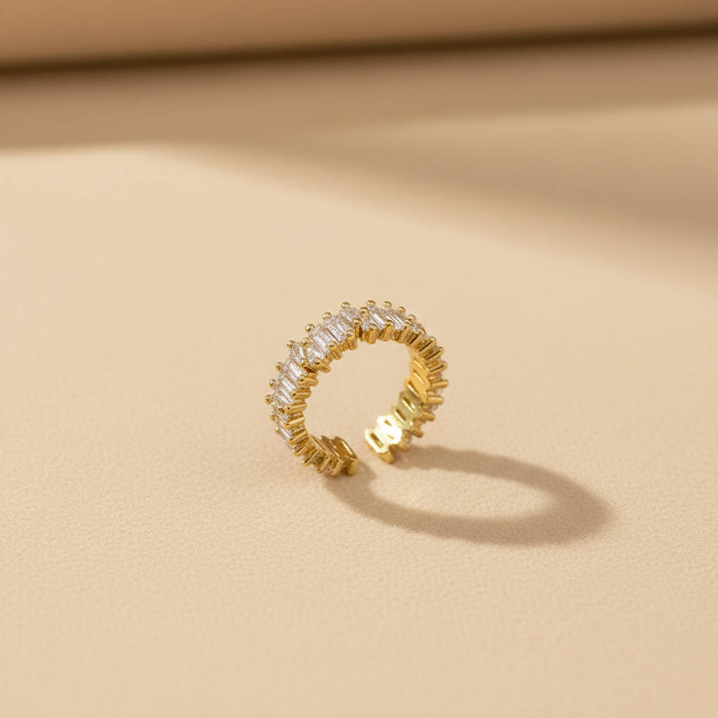 Sparkling Zircon Party Ring